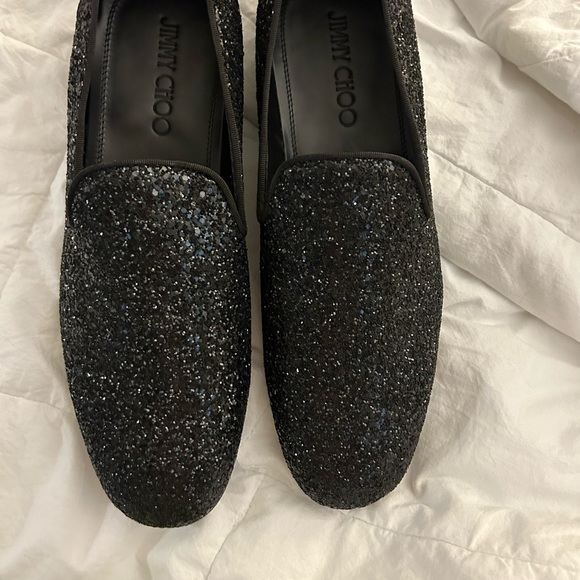Men’s Jimmy Choo black sequent slip/on loafers size 11.5 NEW - Picture 6 of 7